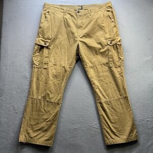 American Eagle Outfitters Cargo Pants Mens 44x29 Khaki Original Straight Zip Fly